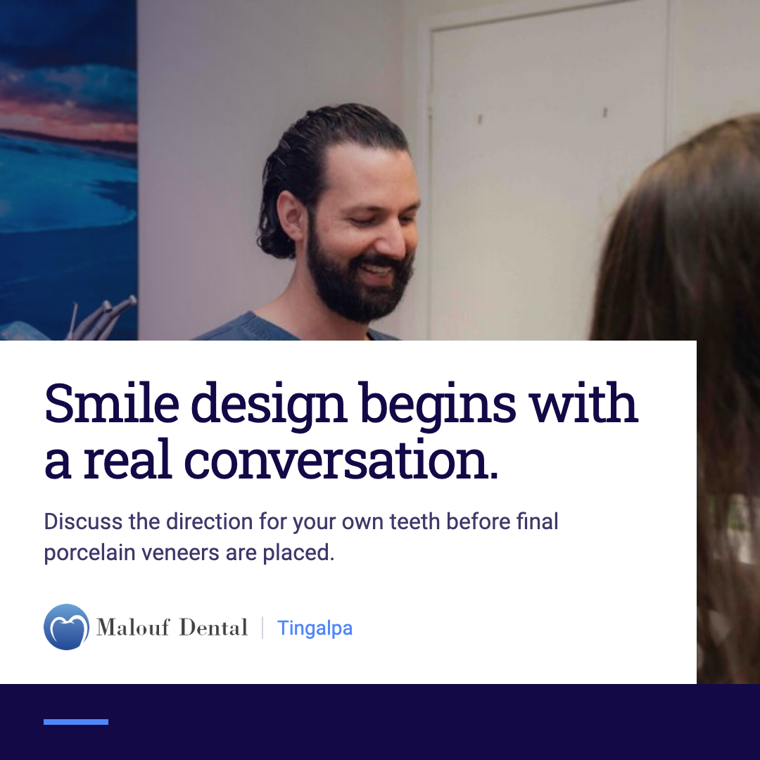 Second finished Malouf Dental image ad